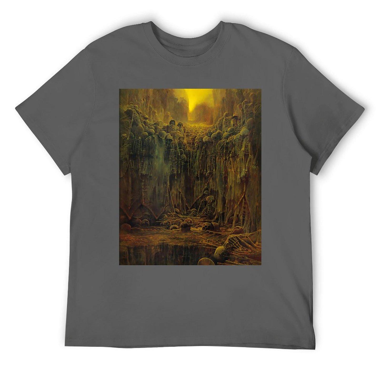 

Untitled (Abyss Of The Dead) by Zdzislaw Beksinski T-Shirt 4XL