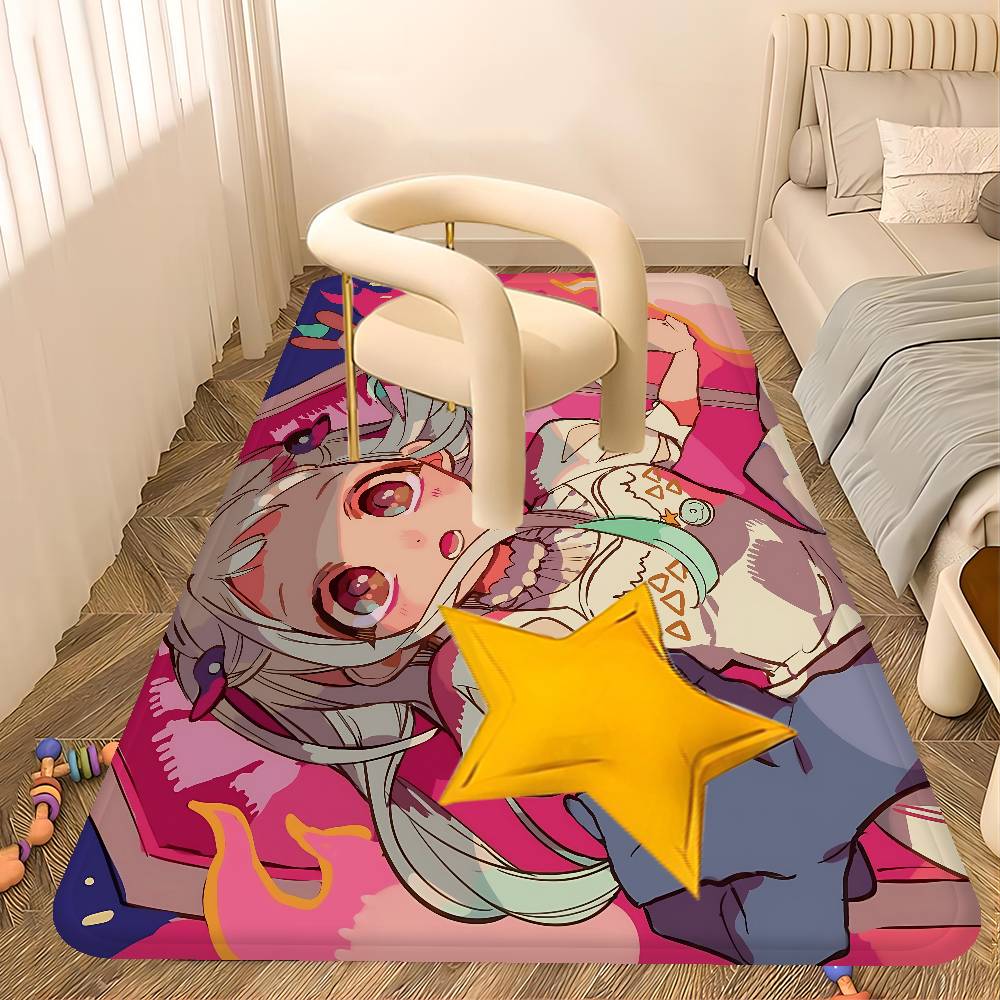 Anime Jibaku Shounen Hanako-kun Entrance Door Mat Nordic Style Bedroom Living Room Doormat Home Balcony Anti-Slip Modern