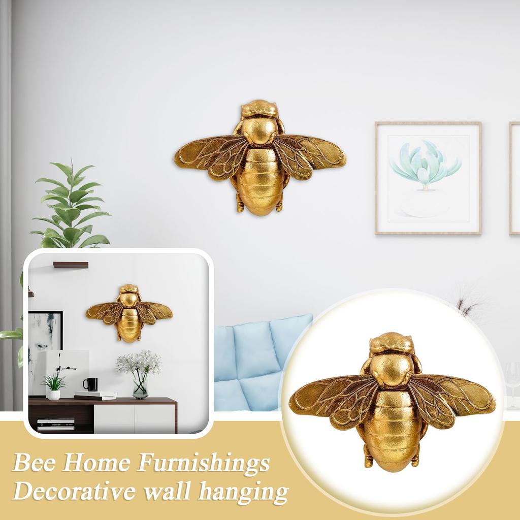 Golden Bee Home Decoration Craft Wall Hanging, Insect Creative Decorative Pendant