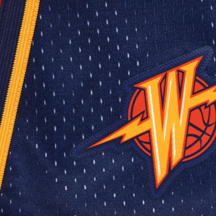 Mitchell & Ness Basketball Shorts Men's Black Red SMSH4393-GSW09PPPNYOR