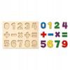 Wooden Puzzle Numbers Mathematics 15 pcs Montessori Learning