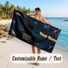 Custom Name Large Beach Towel,Travis Scott Quick Absorbent Towel For Outdoor Travel Poolside