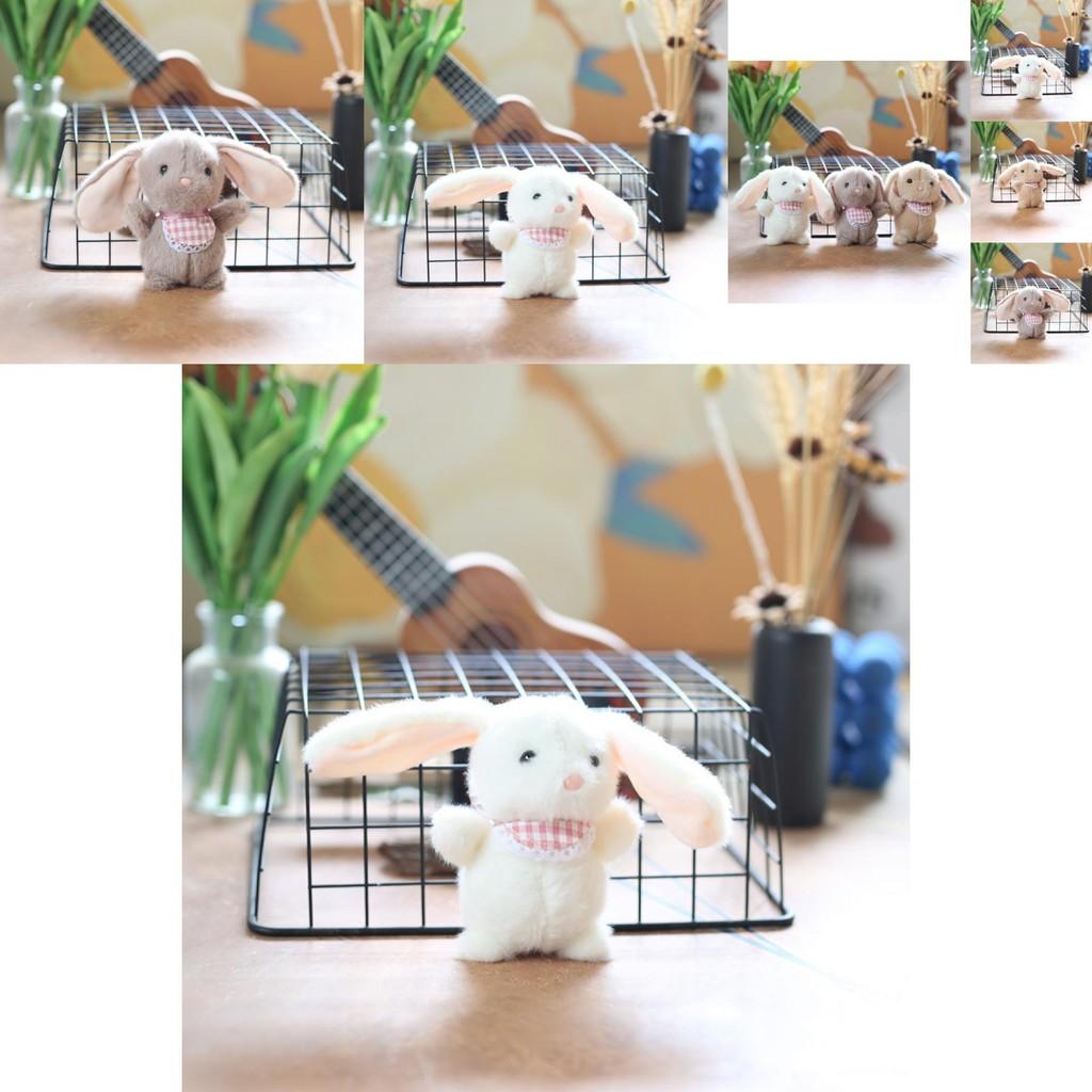 Charming Fluffy Rabbit Plush Keychain Cute Bag Accessory Soft Toy For All Ages