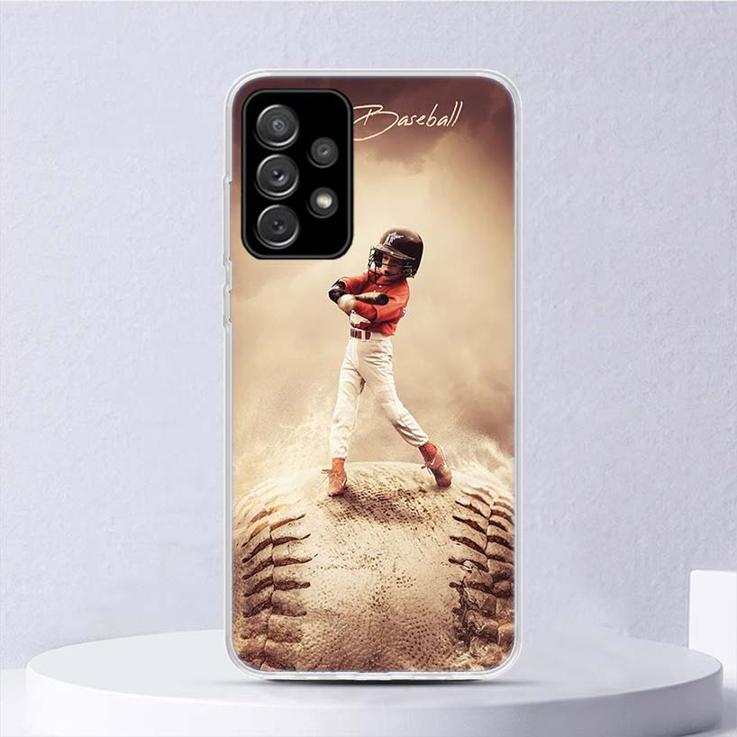 Baseball Sport Soft Case For Samsung Galaxy A17 A16 A26 A36 A56 A15 A14 A13 A55 A54 A53 Phone Cover A25 A35 A24 A34 A23 A33 A05S