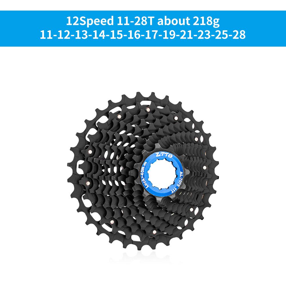 ZTTO Road Bike 12 Speed Cassette HG Freehub ULT 11-34T Gravel Bicycle 12Speed 11-28 Steel CNC34T UltraLight K7 12V 12s 32T