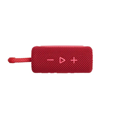 JBL GO3 Bluetooth Speaker, USB C Charging, IP67 Dustproof and Waterproof, Passive Radiator, Portable, 2020 Model, Red (JBLGO3RED)