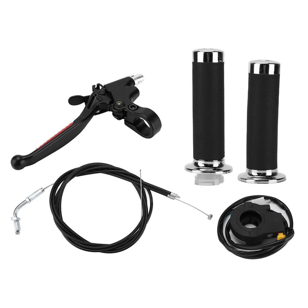 Throttle Clutch Handle Kit Waterproof Ergonomic Replacement for 49cc 60cc 66cc 80cc Engine Motorized Bicycle
