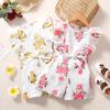 Floral Ruffle Sleeveless Baby Girl Romper Jumpsuit