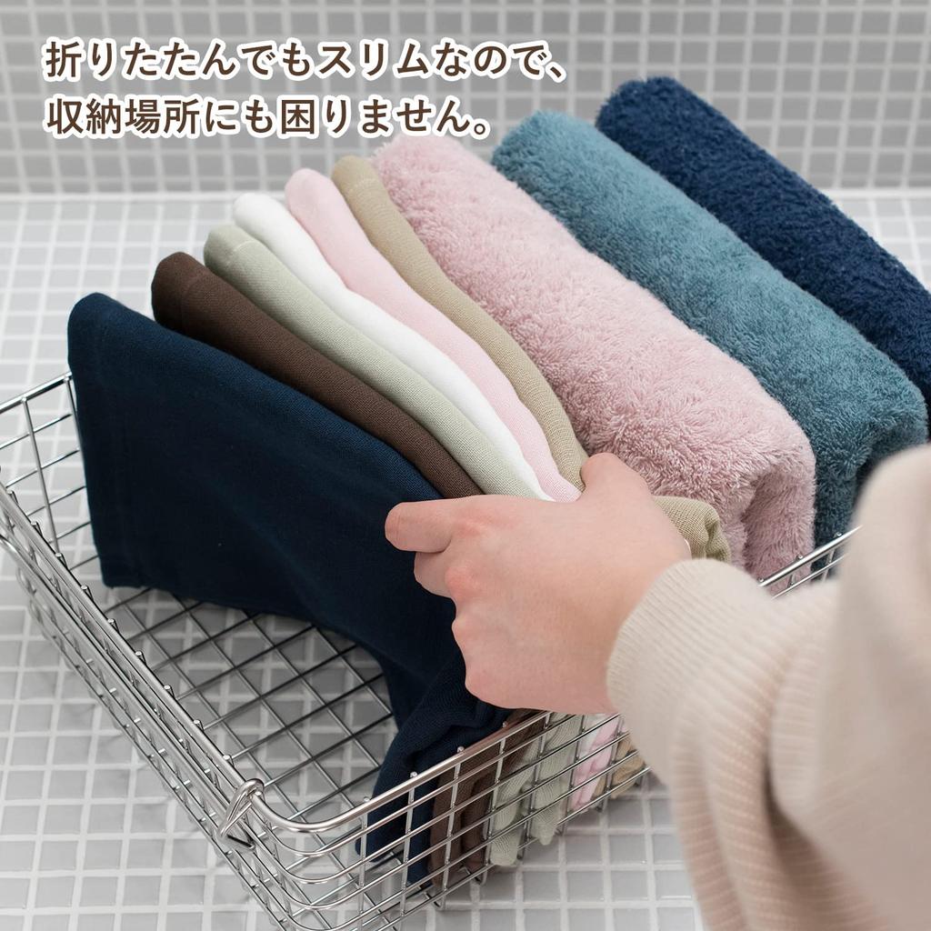 Bloom Gauze Face Set of Senshu Cotton Japanese-Made Towels, 3, Speed-Dry Towels, Quick-Drying, Lightweight, Thin, 100% (White)