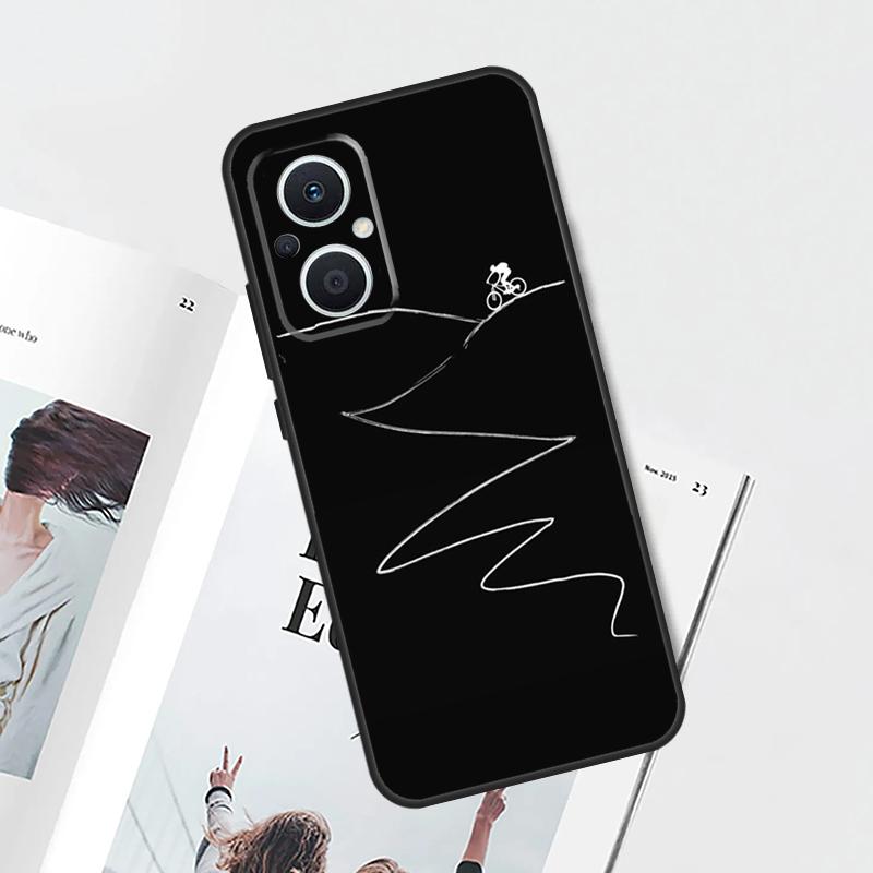 MTB Mountain Bike Cycling Bicycle Case For OPPO Reno 8T 4Z 5Z 4 5 6 7 8 Lite 10 Pro OPPO Find X6 Pro X2 X5 Lite X3 Neo Cover