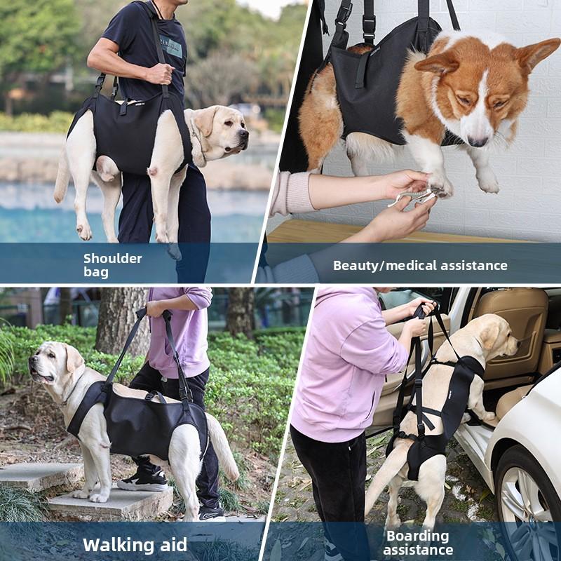 Dog Full‑Body Lifting Sling Adjustable Heavy‑Duty Carry Harness for Old Injured Disabled Dogs Help Up Stairs and Vehicle