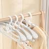 10Pcs Child Wide Shoulder Thickened Non-Slip Clothes Hanger Household Clothes Rack Clothes Drying Rack Plastic Clothes Hanger