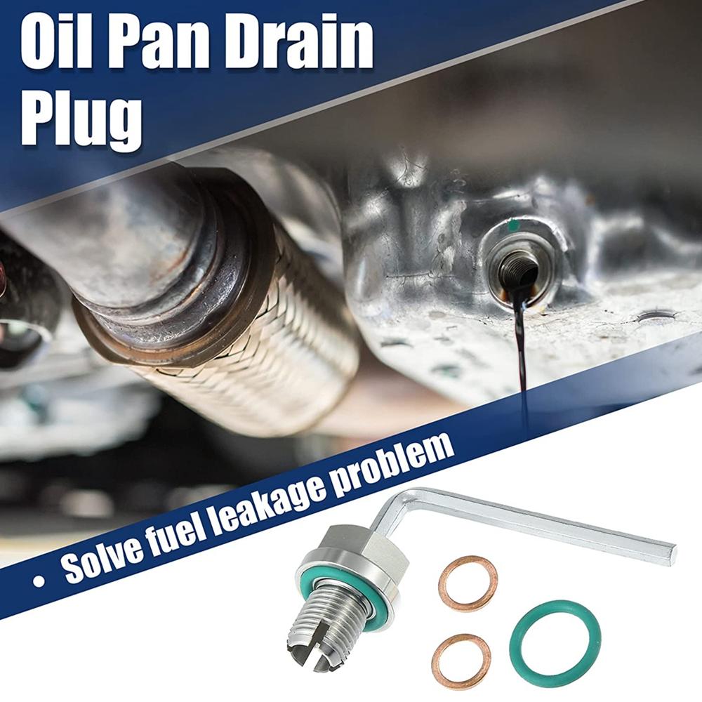 M12.1x1.25/1.5/1.75 M14.1 M16.1 M18.1x 15mm Oil Drain Plug Oversize Piggyback Self Tapping Oil Pan Thread Repair Kit