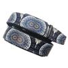 Owl Eyes Graffiti Print Automatic Buckle Leather Belt