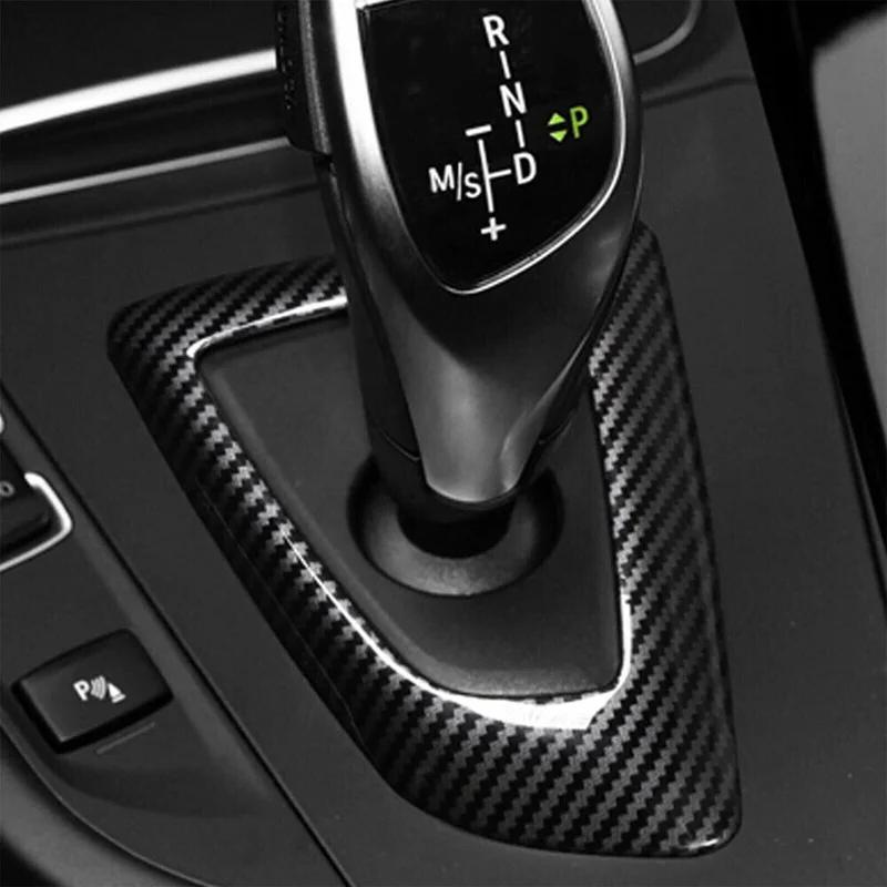 Plastic Car Shift Frame Panel Gear Knob Cover Head Trim for BMW 1 2 3 4 Series F20 F21 F22 F23 F30 F31 Styling Decoration