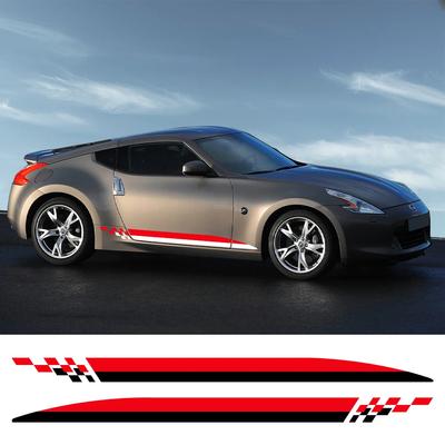 Auto Vinylaufkleber Türaufkleber Rennstreifen Grafiken Dekoration Auto Zubehör für Nissan Z-Autos 350Z 370Z Fairlady Z33 Z34