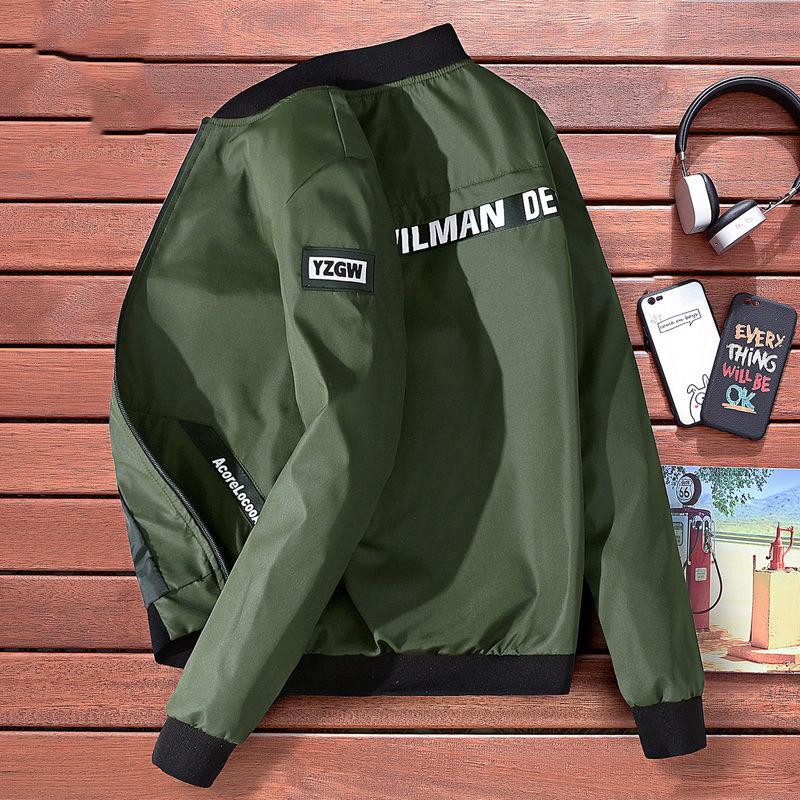 Весенняя и осенняя мужская одежда, куртка больших размеров, мужская молодежная куртка, трендовая тонкая куртка XXXXL