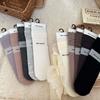 2024 Nanye Season Solid Color Flat Tube Socks Color Niche Hemming Pile Socks