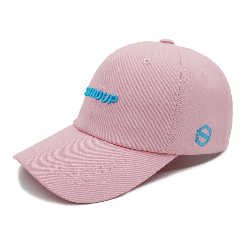 Seutaendeueob Stand Up 3D Aqua Baby Pink Ball Cap (Regular Fit)