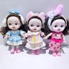 28cm Cute Doll with Cute Expression, Full Body Joints, Changeable Clothes, Girl Toy Gift