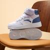 Anta Kids Casual Comfortable Lightweight Shock Absorption High-Top Skate Shoes Kids Skate Shoes Purple White Blue A33038015J-6