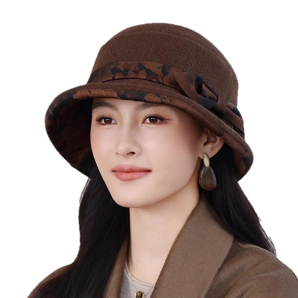Hat Heaven Bucket Hat Versatile Winter Leisure Basin Hat Warm Cotton Hat Grandma Mother Hat