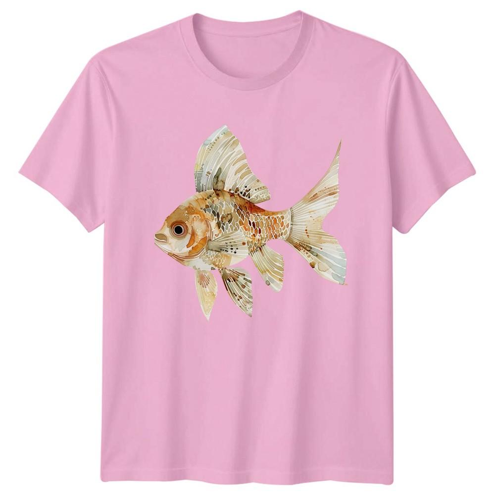 Boho Watercolor Goldfish TShirt Aquatic Wildlife Gift For Him And Her