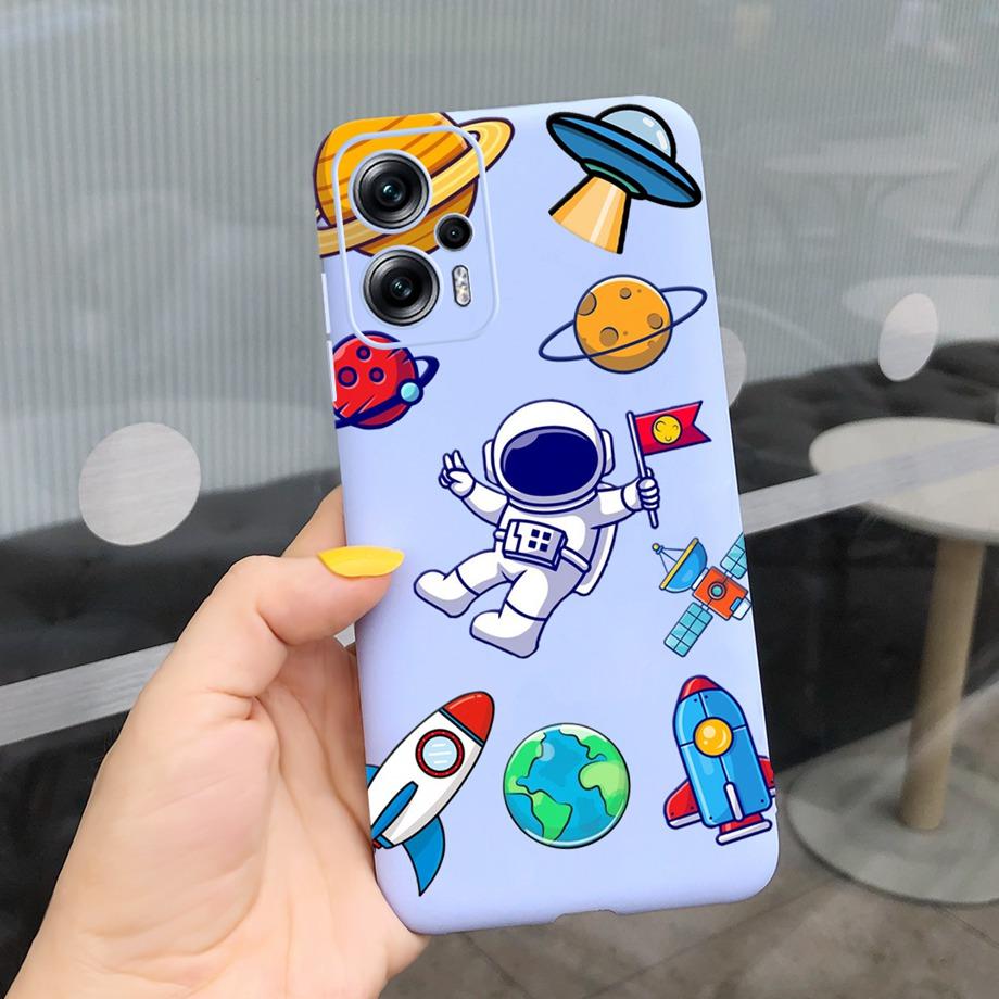 For Xiaomi Poco X4 GT Case Phone Cover Cute Astronaut Cactus Cartoon Pattern Cases For Xiomi Poco X4 POCOX4 GT 5G Soft TPU Funda