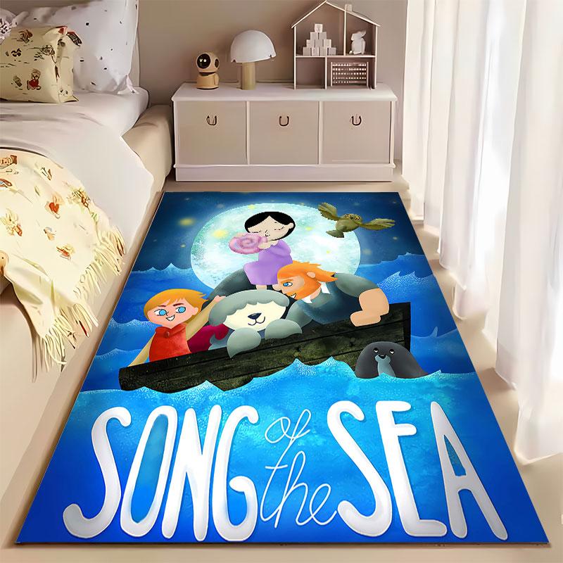 Song of the Sea Cartoon Art Suitable As a Non-slip Mat for the Living Room or Bedroom Sofa