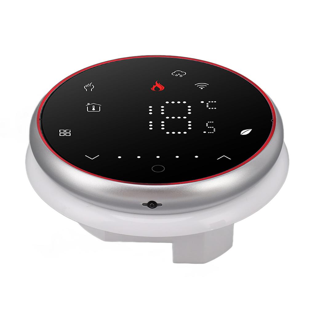 Drahtloses WLAN Smart Thermostat LED-Anzeige Sprach-App-Steuerung AC95~240V Energiesparend Smart Rund