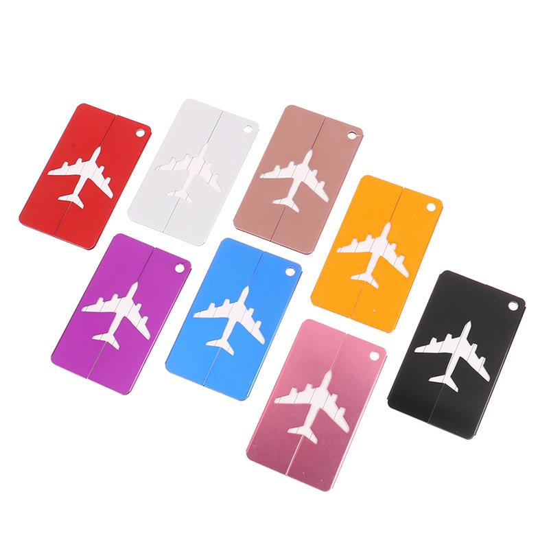 Aluminum Alloy Travel Luggage Tags Baggage Suitcase Address Tag Label