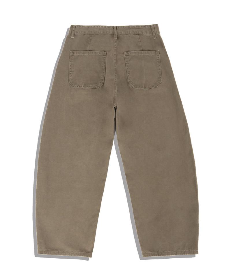 UNDEROFF Semi-Balloon Cotton Pants Khaki