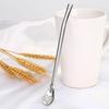 1 Pcs Multi-functional Fashion New Style High-grade Drinking Straws, Healthy Stainless Steel Straws & Stir Bar & Spoons