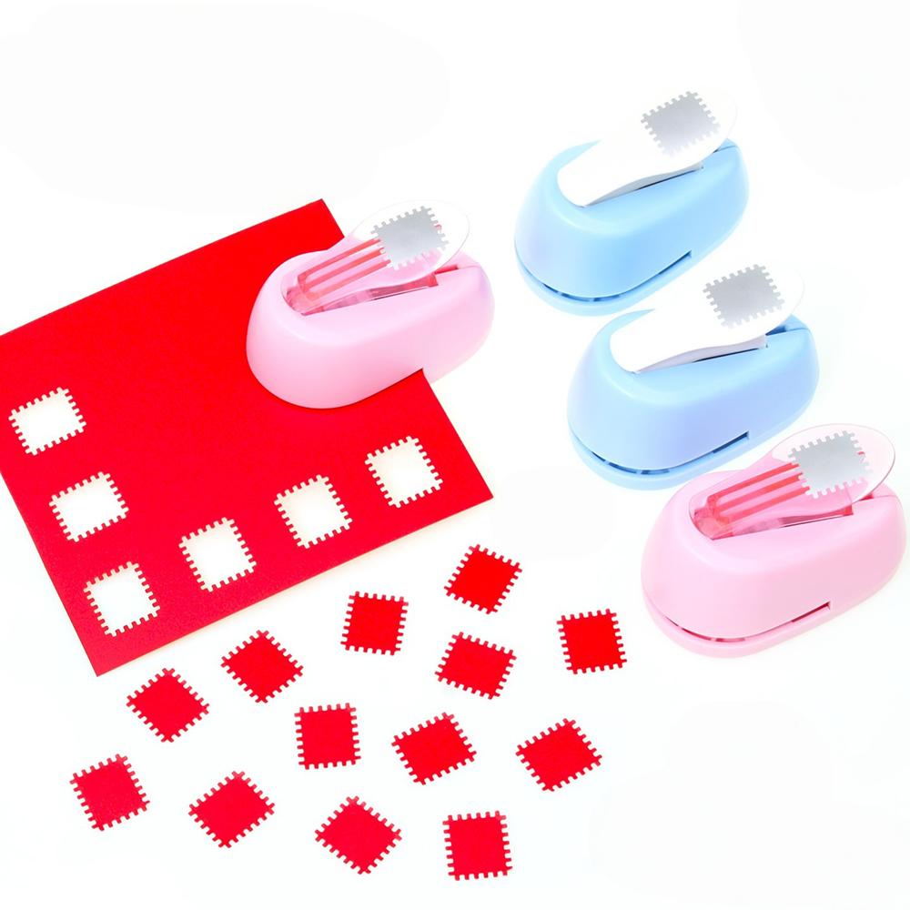 New Stamp Border DIY Punch Stamp Shape Craft Punch Embossing Machine Round Hole Punch Toothed Puncher Embosser DIY Tool
