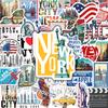 52 Sheets Statue of Liberty Stickers for Water Bottles, Laptops, and More