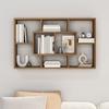 820462 vidaXL Étagère murale Chêne marron 85x16x52,5 cm Bois d'ingénierie