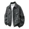 New Large-size Jacket for Men In Spring and Autumn, Men's Deerskin Velvet Lapels, Plus Fat, Plus Bigger Fat