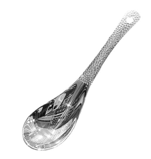 

1Pcs Simple Stainless Steel Spoon Retro Kitchen Tools High End Texture Rice Scoop New Fashion Home Kitchen Meal Spoons срібний