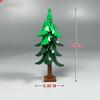 MOC Blocks Cedar forest Northern Europe Winter Snow ice tree scenery architecture Four Seasons Decorations Construction Bricks