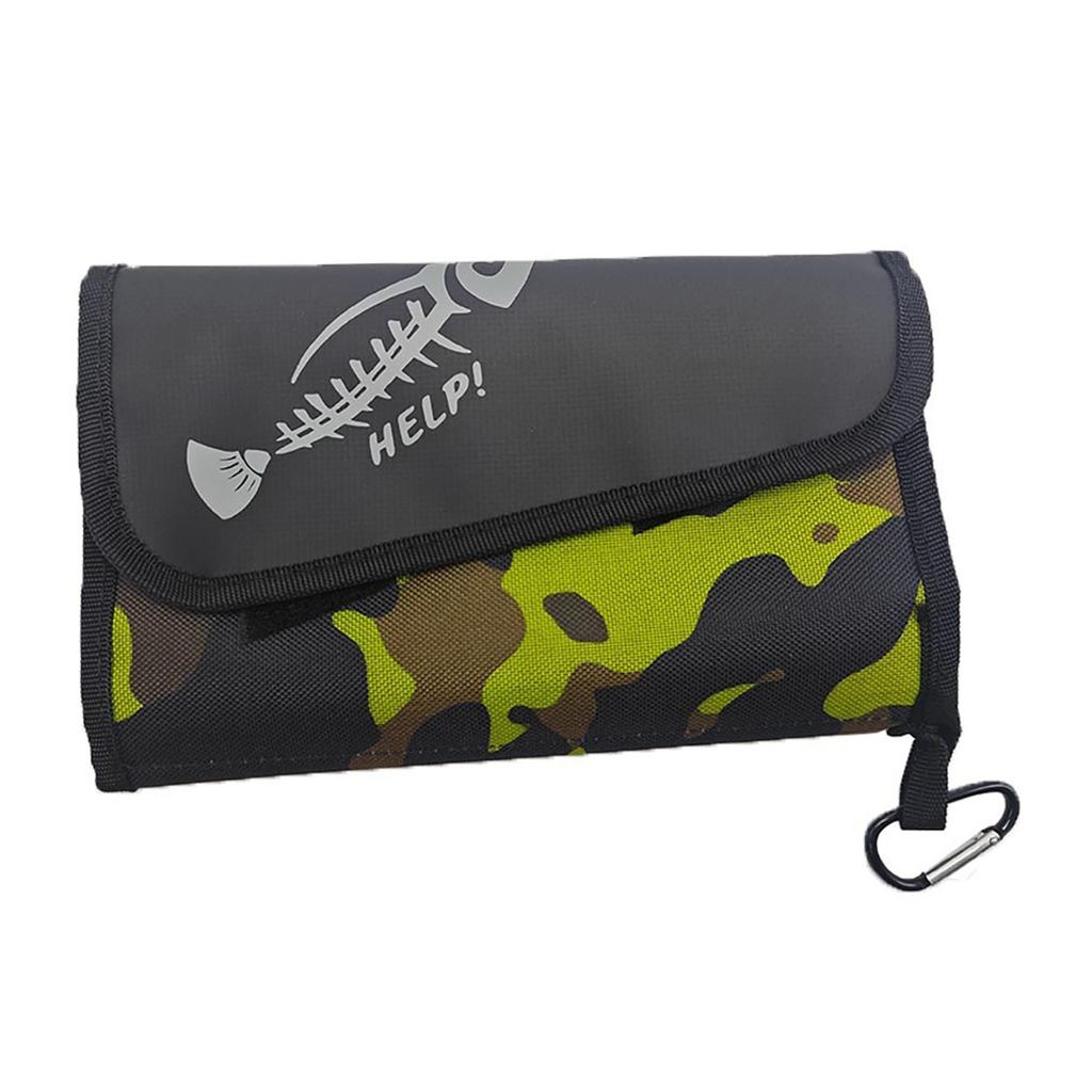 Waterproof Bait Bag Oxford Bait Wallet PVC Inner Bag Partition Fishing Bait Container Fishing Bait Sorting Bag