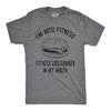 Fitness Cheeseburger Graphic Tee, Funny Workout Shirt