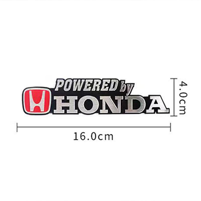 pgnkd1 Car Logo Aluminum Label Stickers Decorative Accessories For Honda Civic Fit Jazz Accord Pilot CRV Odyssey Passport City Shuttle