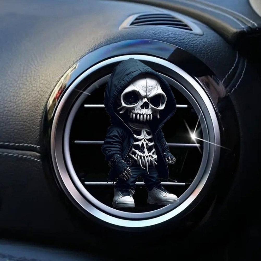 Creative Skull Car Air Freshener Diffuser Outlet Vent Perfume Clips Air Outlet Diffuser Ventilation Clip Car Interior Decoration