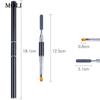 Bolígrafo de terapia de luz para uñas de doble punta con stick tonificante y para repujado de pegamento, bolígrafo para uñas multifuncional