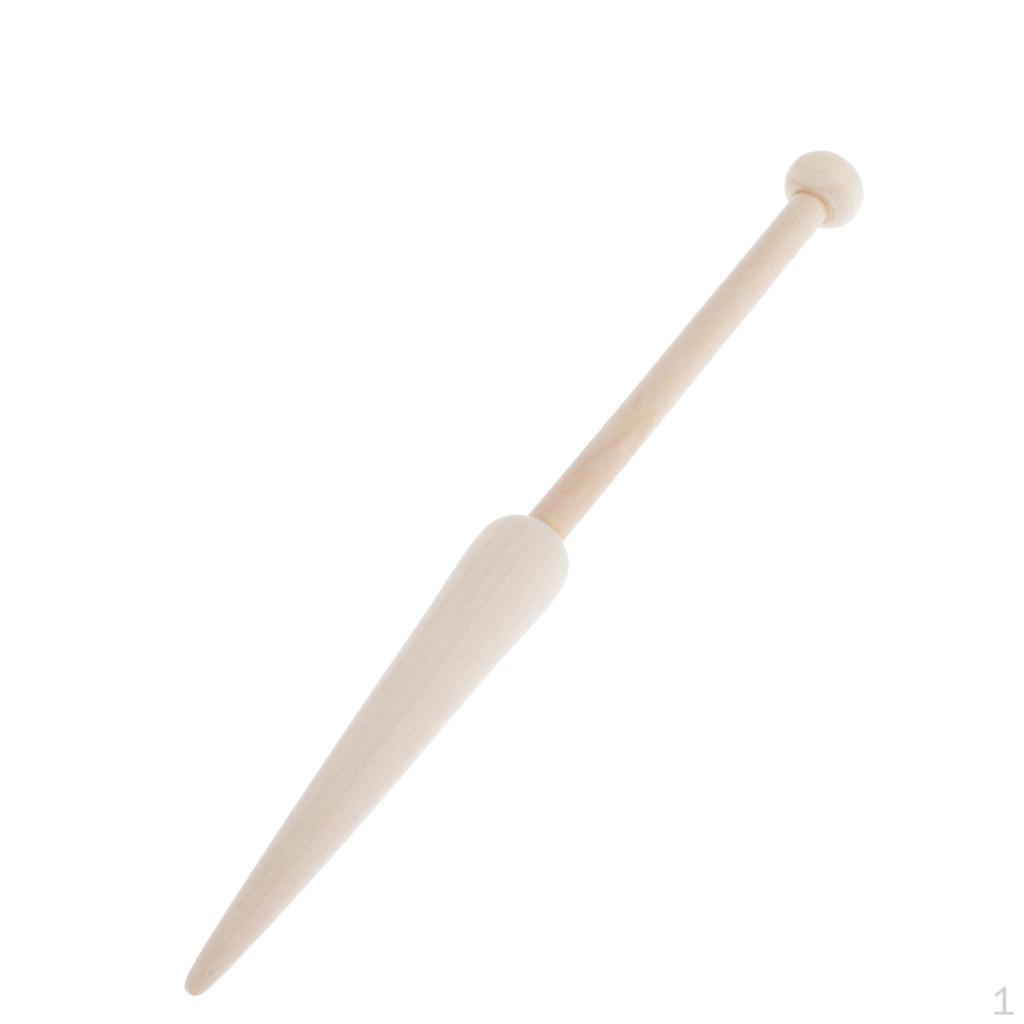 Sanded Beech Wood Shuttle Knitting Weaving Tools Bobbin Rods for Kids Woven Crafts Learning 7cm