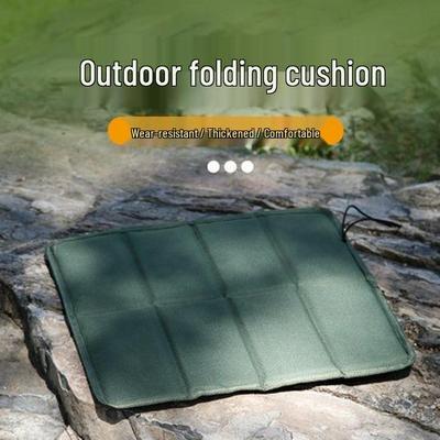 Portable Outdoor Folding Seat Cushion, Moisture-Proof Mat, Oxford Cloth, Cold Insulation.