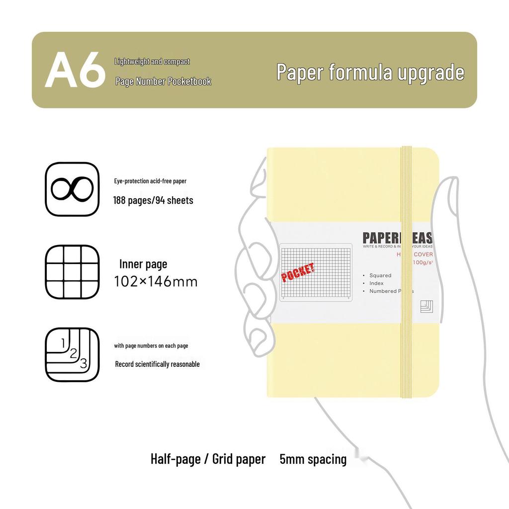A6 Taschenkarten Mini Notizbuch: Tragbares Kurzschrift-Tagebuch & Reporter-Journal