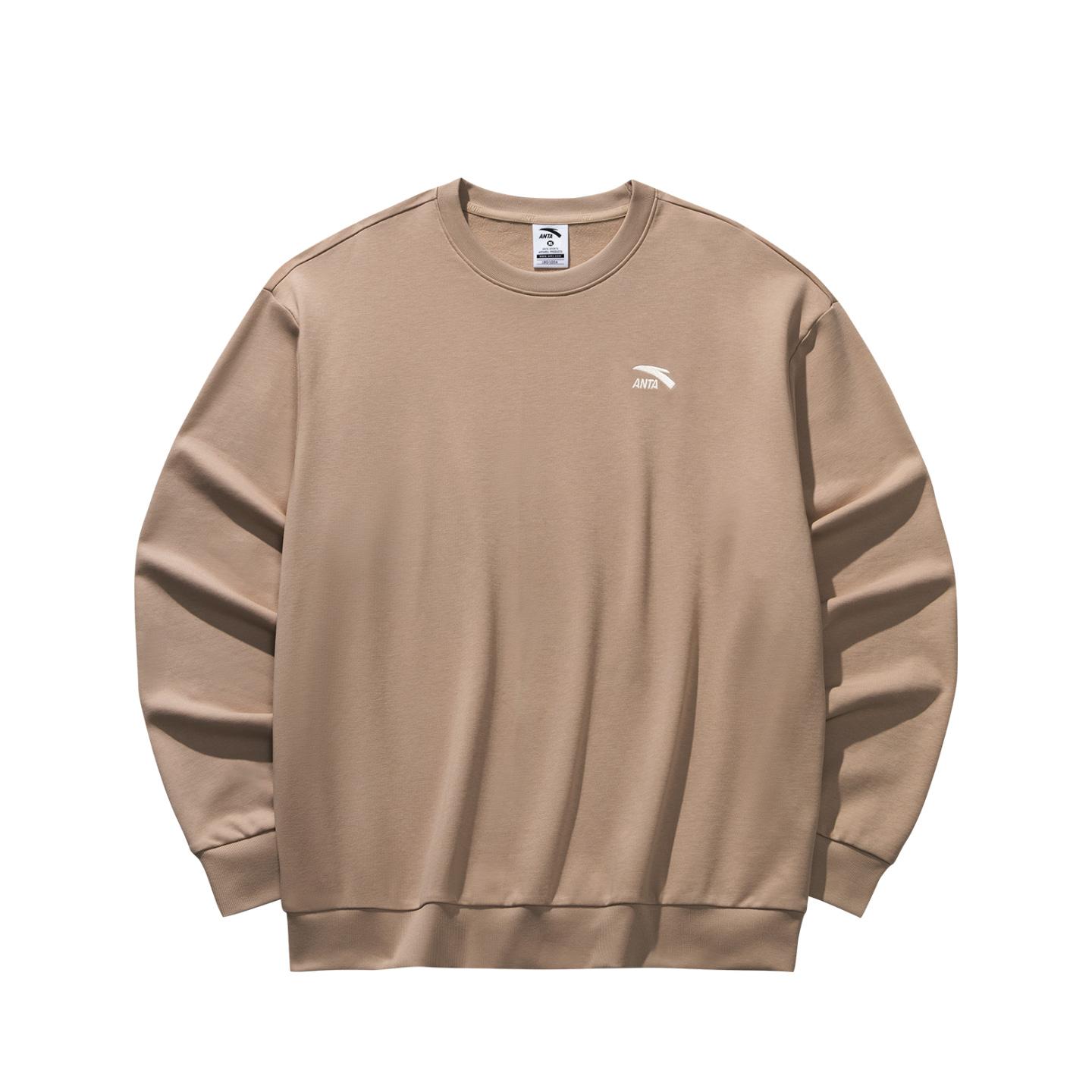 

Anta Casual Fashion Trendy Sports Training Couple Knitted Sweatshirt Men sweatshirt Linen-Gray 952538715-3 S