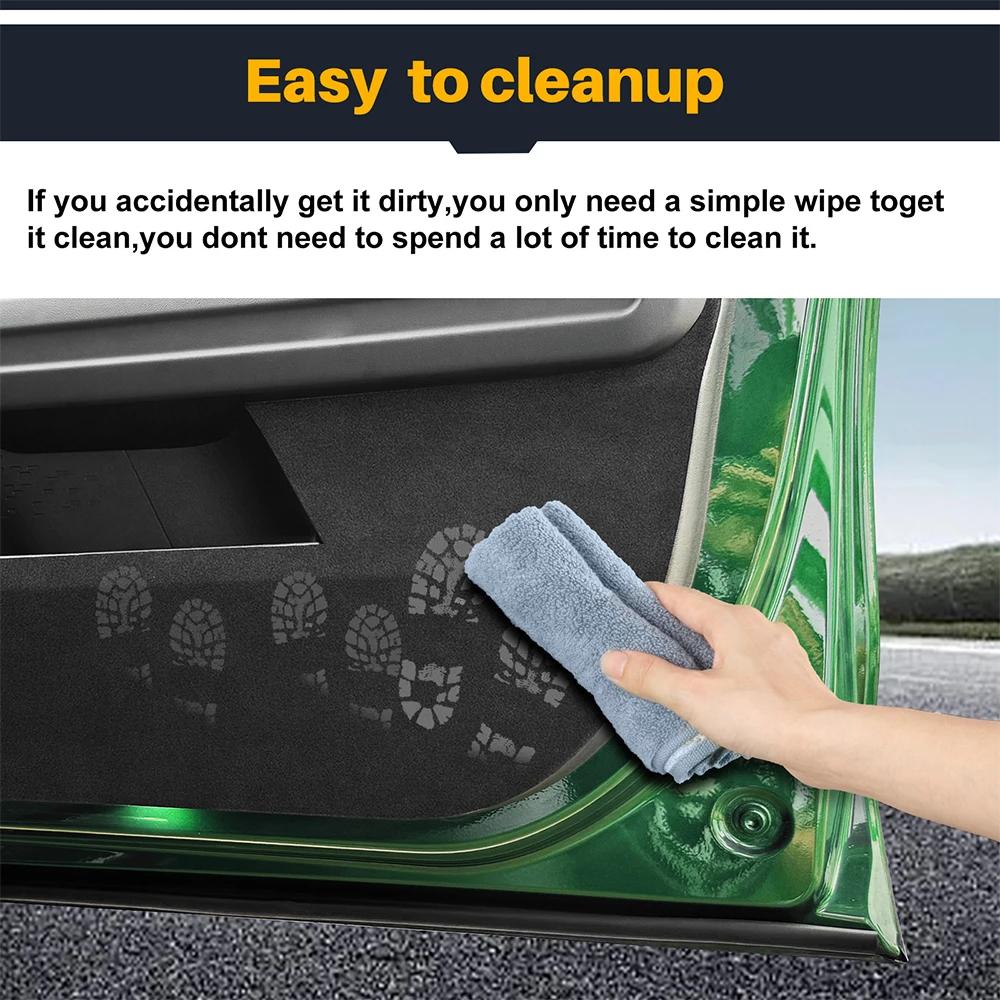 Car Door Anti-Kick Mat for Mini Countryman U25 2024 2025 Suede Leather Interior Sticker Set
