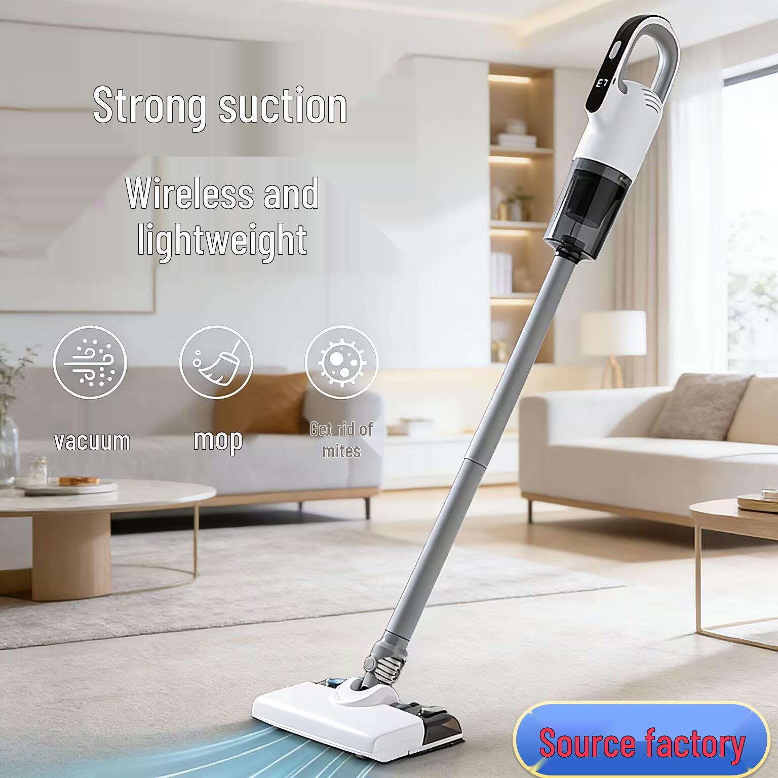 Handheld Wireless Vacuum & Mop: Strong Suction, Lightweight, Multifunctional, Dust Mite Removal Custom